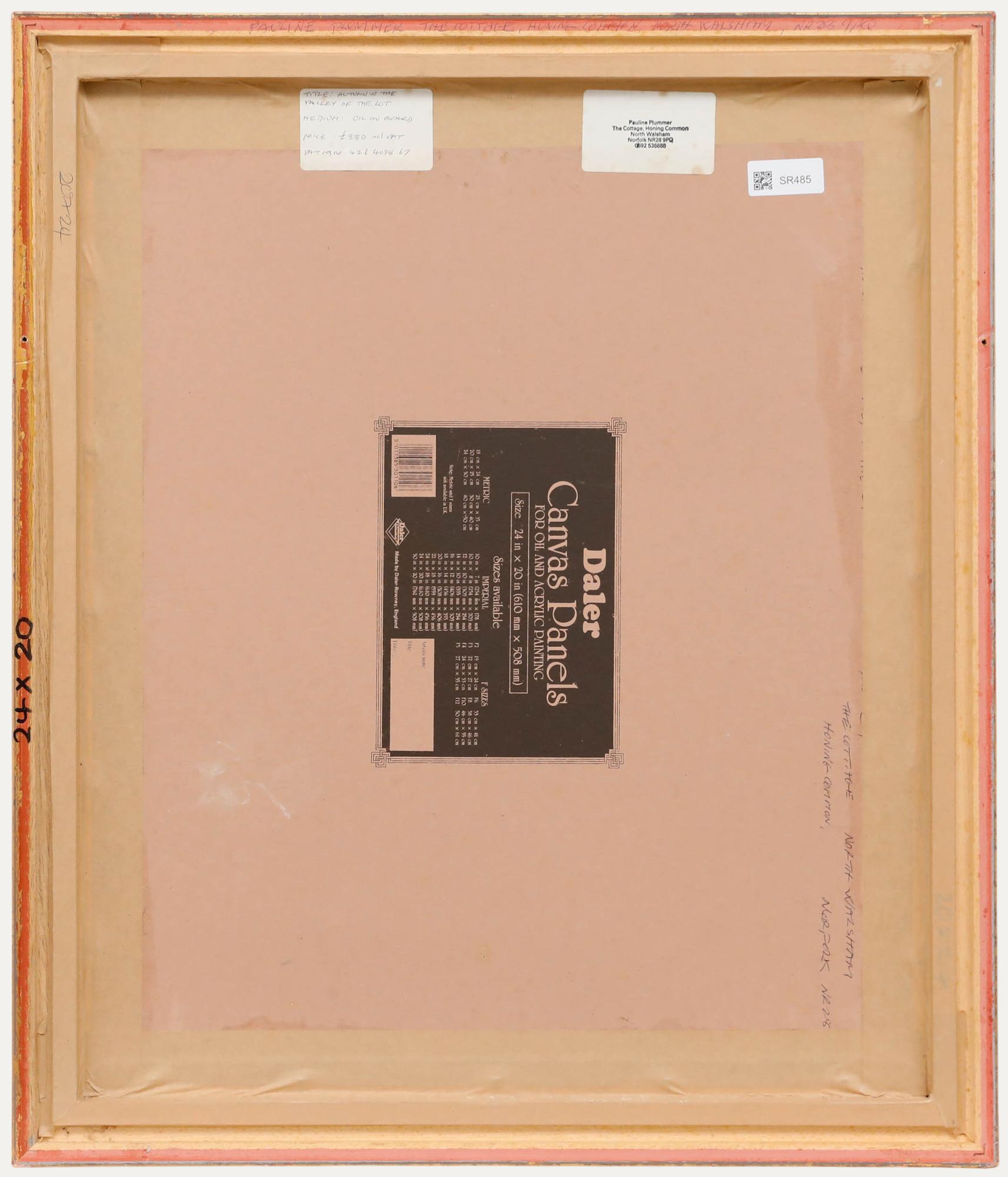 Pauline Plummer (geb. 1933) - 1994 Öl, Herbst im Tal des Lot im Angebot 2