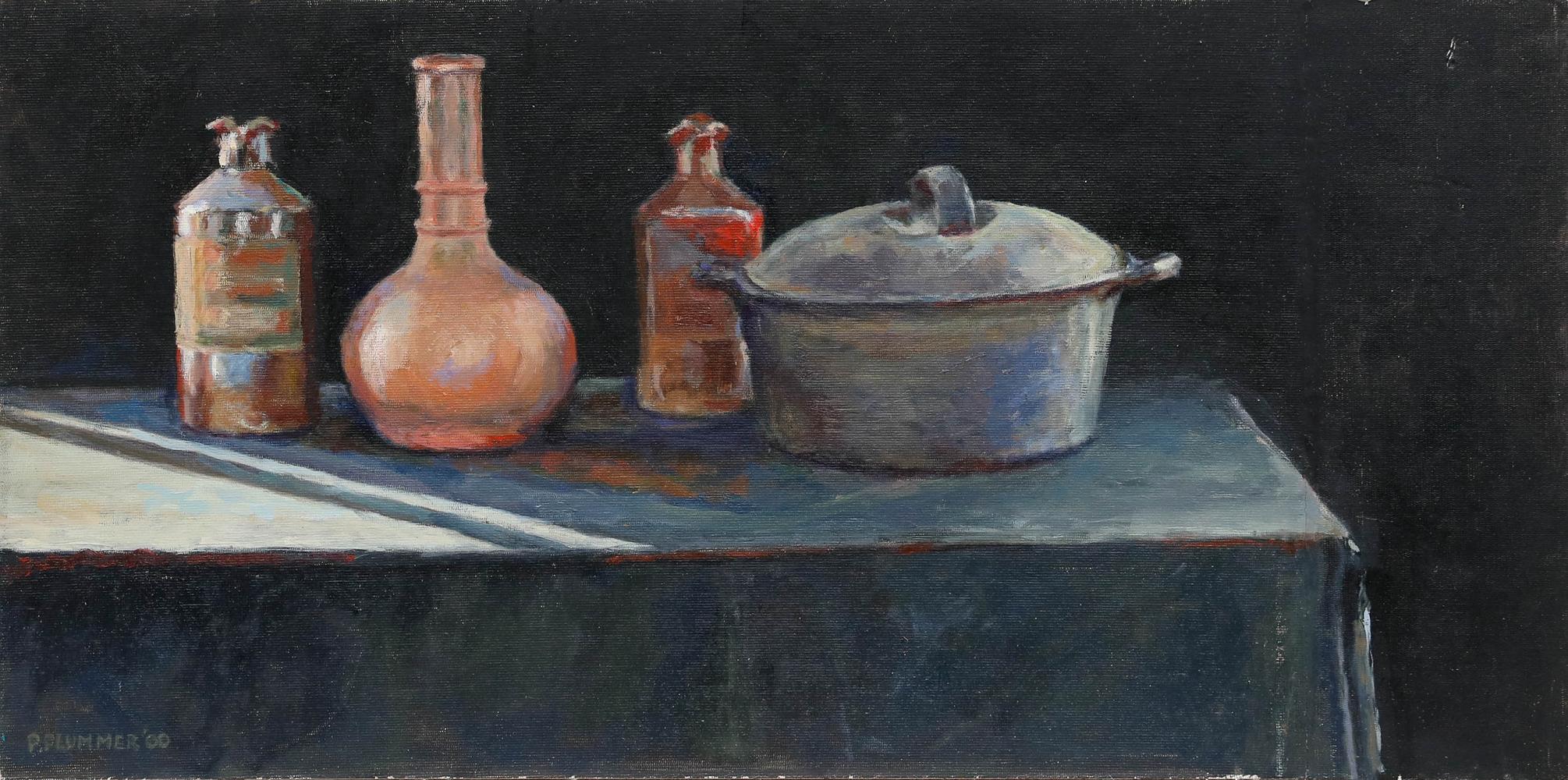 Pauline Plummer (b.1933) - 2000 Oil, Stoneware on the Table For Sale 1