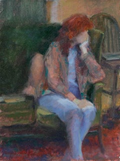 Pauline Plummer (née en 1933) - 2002 Huile, attente