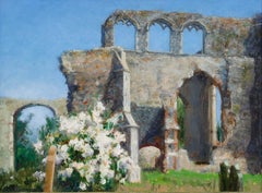 Pauline Plummer (b.1933) - 2010 Oil, Abbey in Bloom