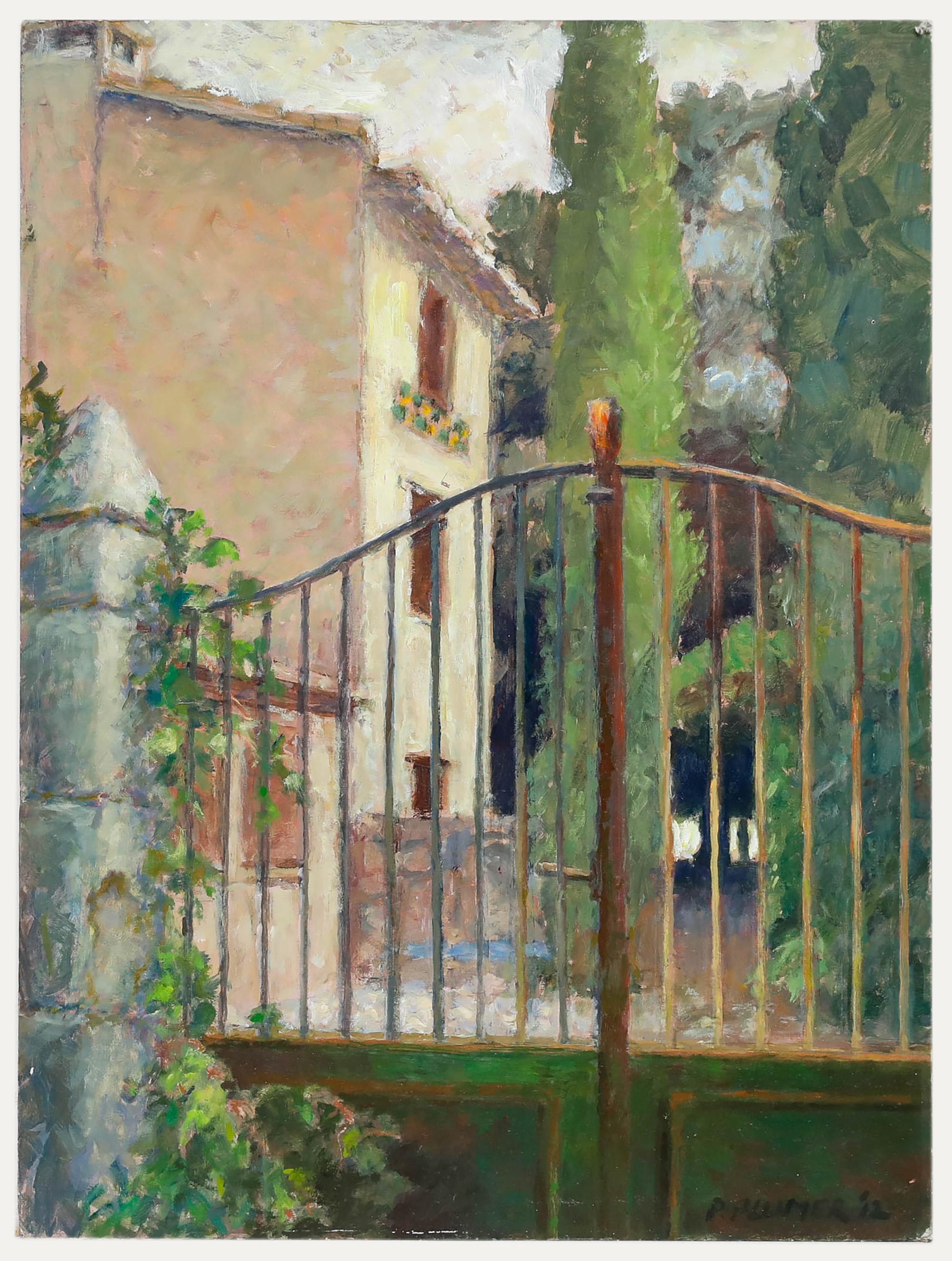 Pauline Plummer (geb. 1933) - 2012 Öl, Ein abgelegener Rückzugsort in der Provence