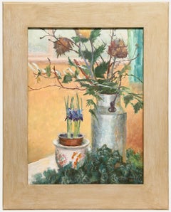 Pauline Plummer (b.1933) - 20th Century Oil, A Study of Thistles