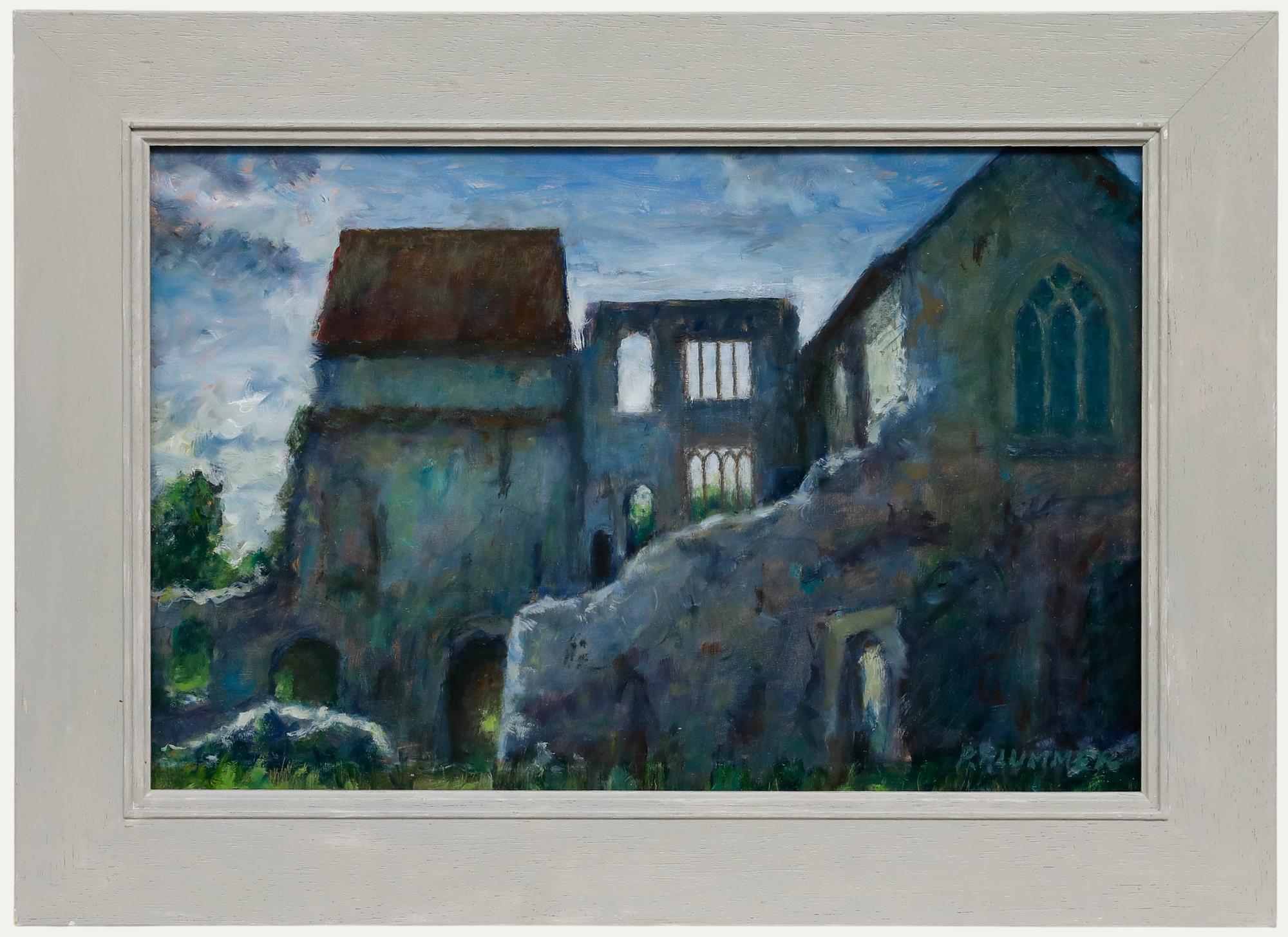 Pauline Plummer (geb. 1933) - 20. Jahrhundert Öl, Abbey Ruins