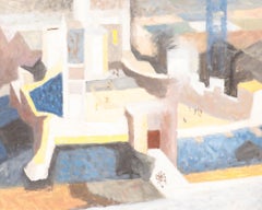 Pauline Plummer (geb.1933) - 20. Jahrhundert Öl, Architekturstudie