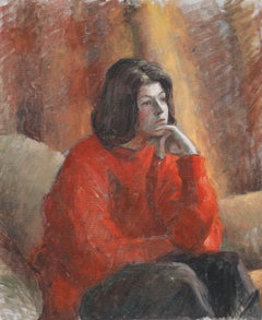 Pauline Plummer (nata nel 1933) - Olio del XX secolo, Bryony a West Dean
