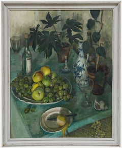 Pauline Plummer (b.1933) - 20th Century Oil, Fruits and Plants Still Life