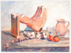 Pauline Plummer (b.1933) - 20th Century Oil, Garlic, Tomatoes and Meat