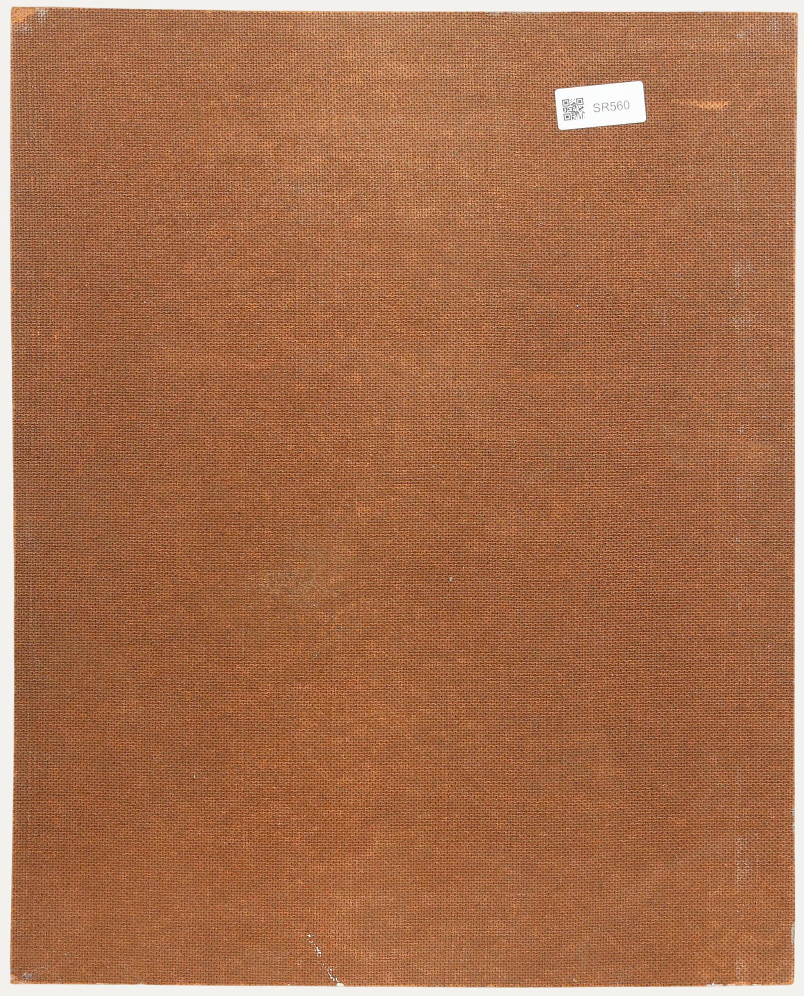 Pauline Plummer (née en 1933) - 20e siècle Huile, Dame au grand col blanc en vente 2