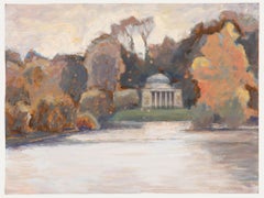 Pauline Plummer (geb.1933) - 20. Jahrhundert Öl, Stourhead