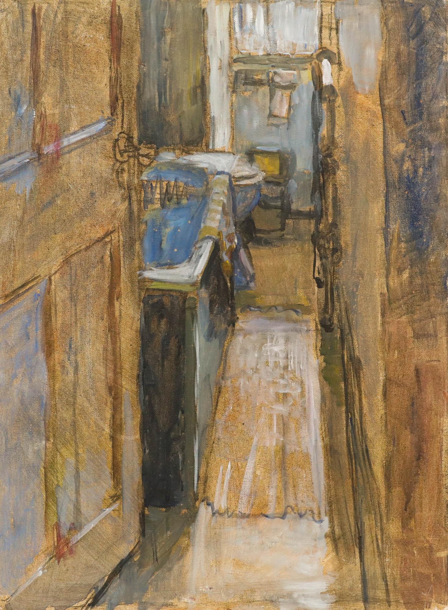 Pauline Plummer (b.1933) - 20th Century Oil, The Bathroom For Sale 1