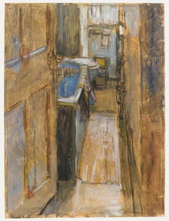 Pauline Plummer (b.1933) - 20th Century Oil, The Bathroom