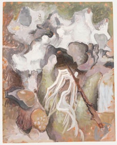 Pauline Plummer (geb. 1933) - 20. Jahrhundert Öl, Gestrüpp