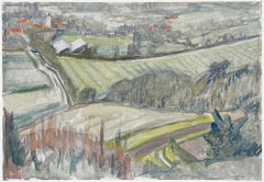 Pauline Plummer (geb. 1933) - 20. Jahrhundert Öl, Blick auf Charleston