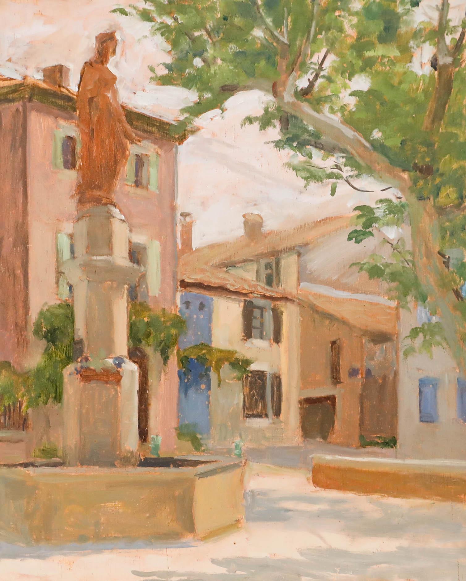 Pauline Plummer (b.1933) - 20th Century Oil, Villars, France For Sale 1