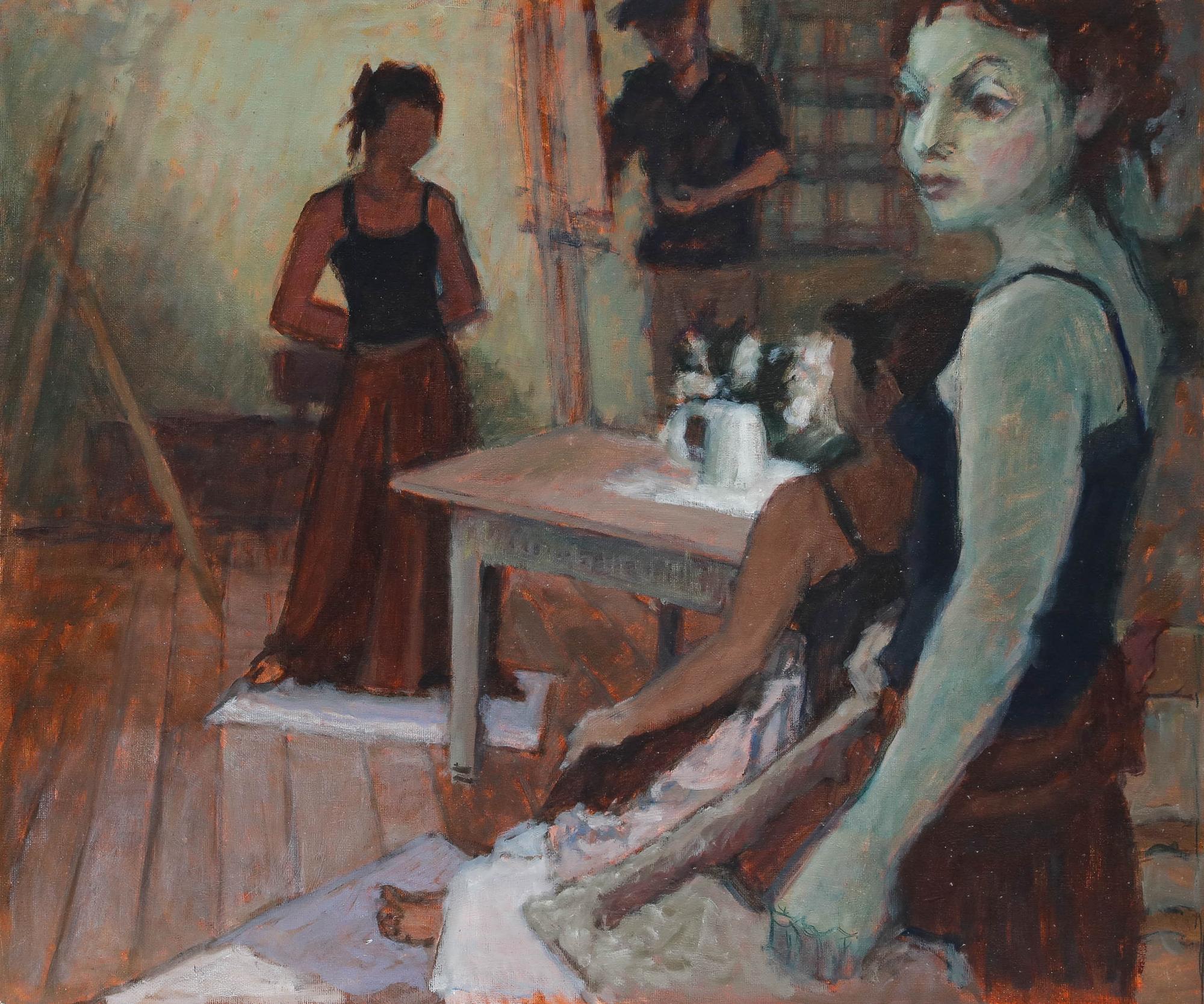 Pauline Plummer (née en 1933) - Huile contemporaine, Clélia en vente 1
