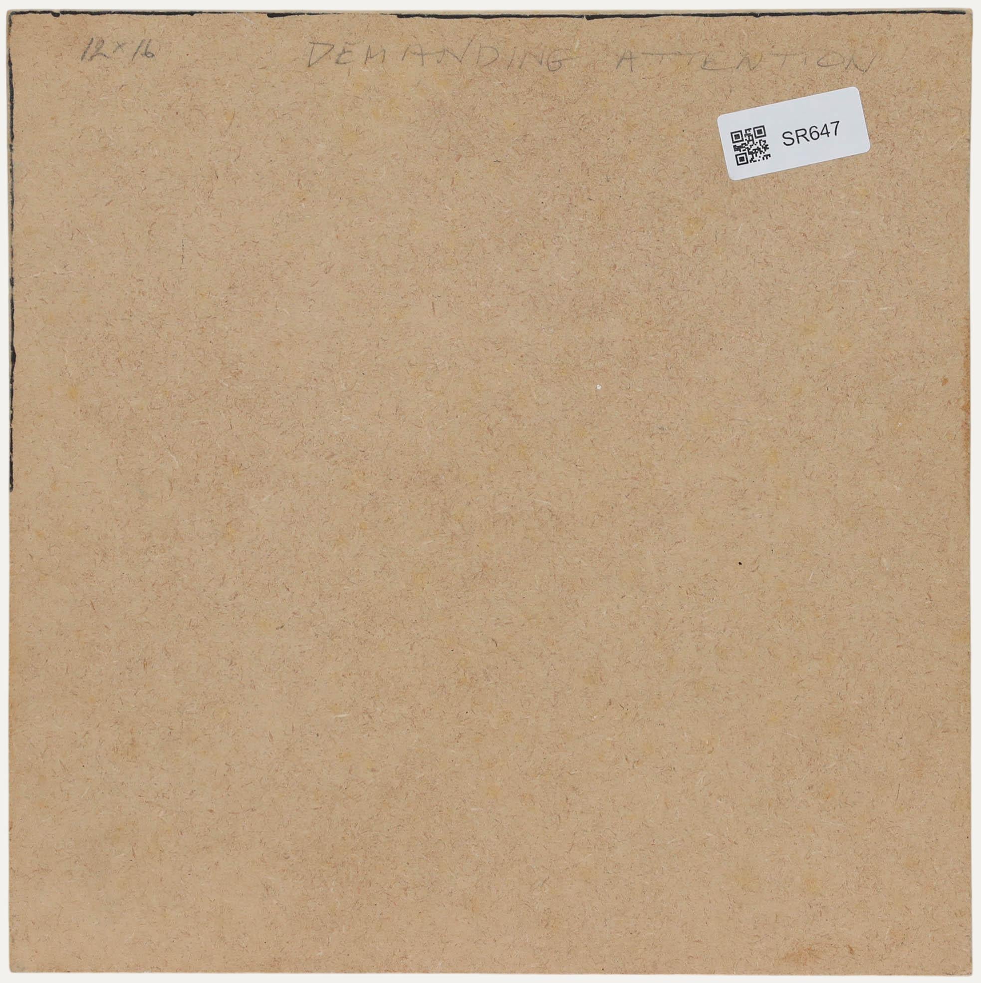 Pauline Plummer (geb. 1933) - Zeitgenössisches Öl, das Aufmerksamkeit verlangt im Angebot 2