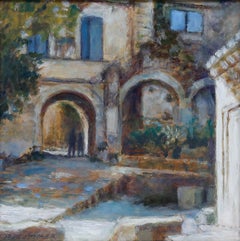 Pauline Plummer (I. 1933) - Huile contemporaine, Oppede le Vieux