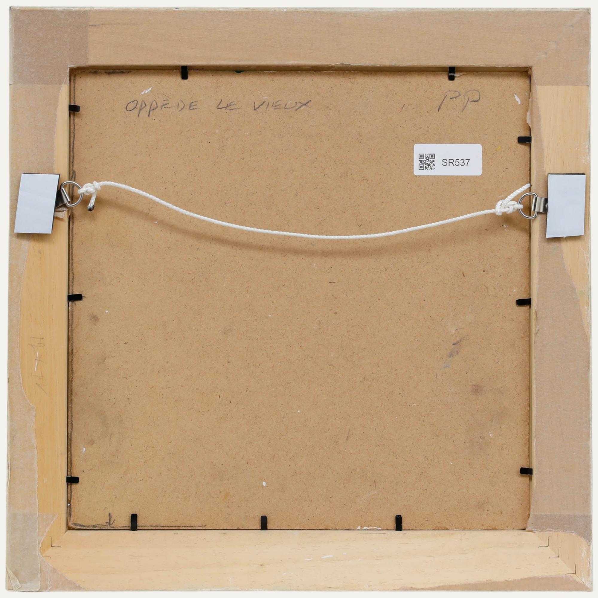 Pauline Plummer (geb. 1933) - Zeitgenössisches Öl, Oppede le Vieux im Angebot 2
