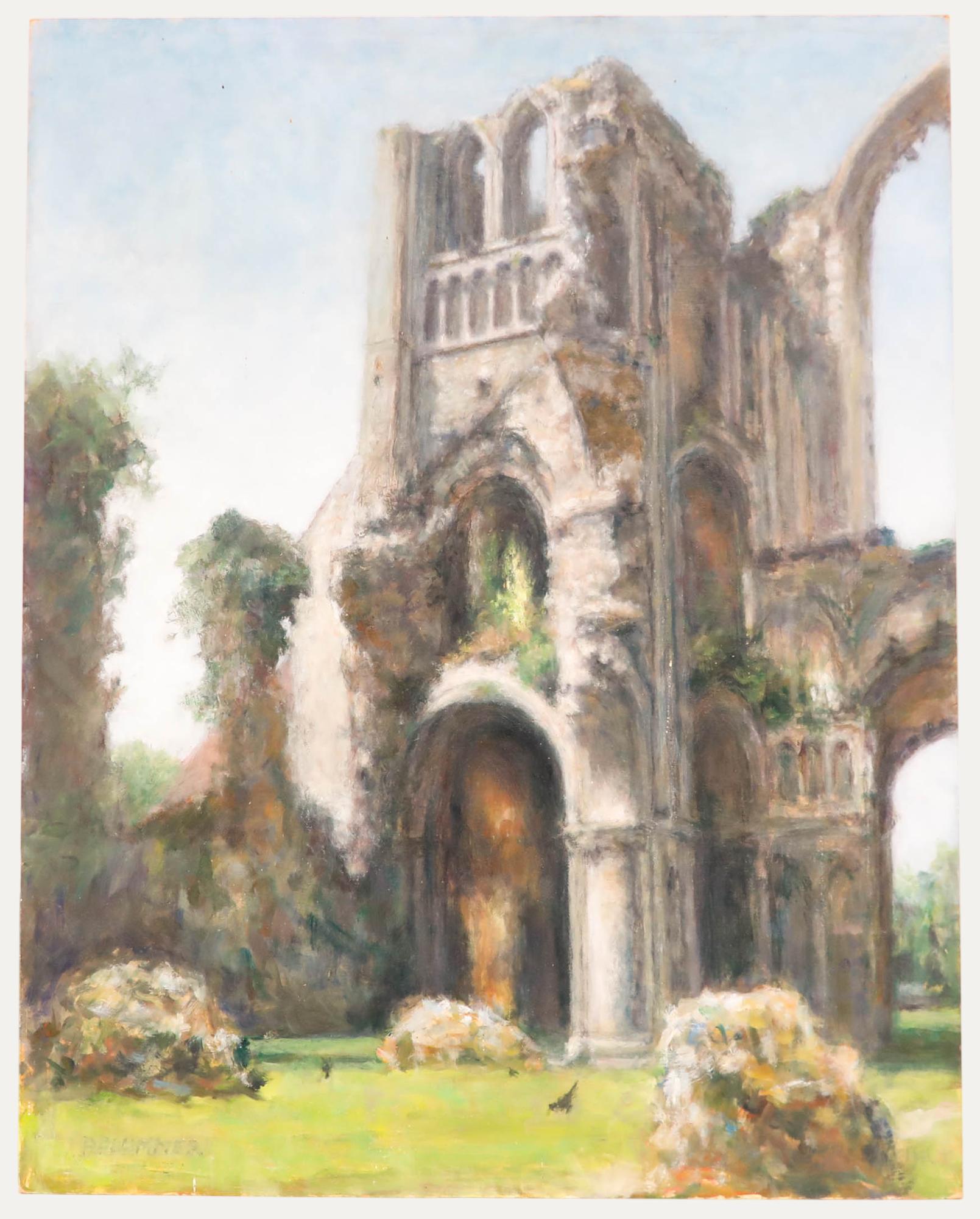 Pauline Plummer (geb. 1933) - Zeitgenössisches Öl, The Abbey