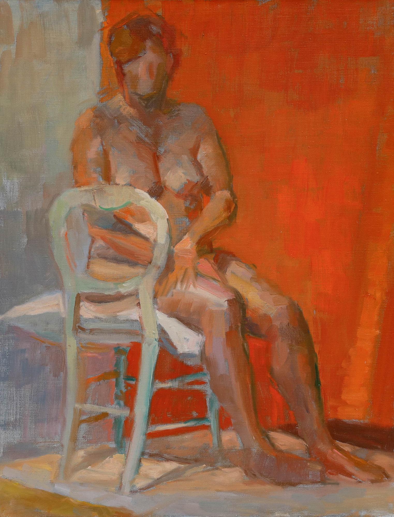 Pauline Plummer (b.1933) - Contemporary Oil, The Orange Room For Sale 1