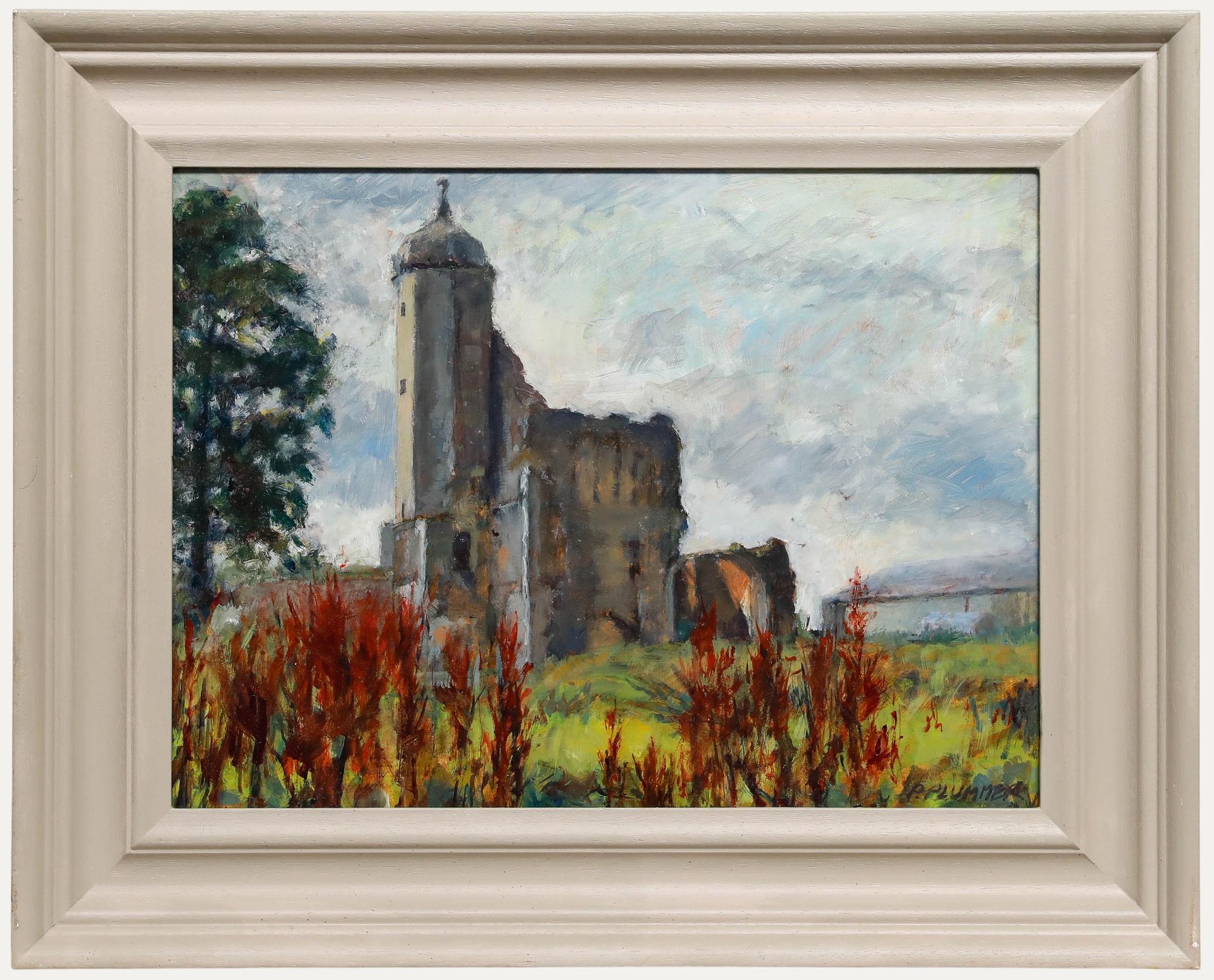 Pauline Plummer (b.1933) - Framed Contemporary Oil, Baconsthorpe Castle