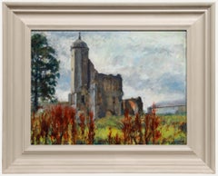 Pauline Plummer (geb. 1933) - Gerahmtes zeitgenössisches Öl, Baconsthorpe Castle