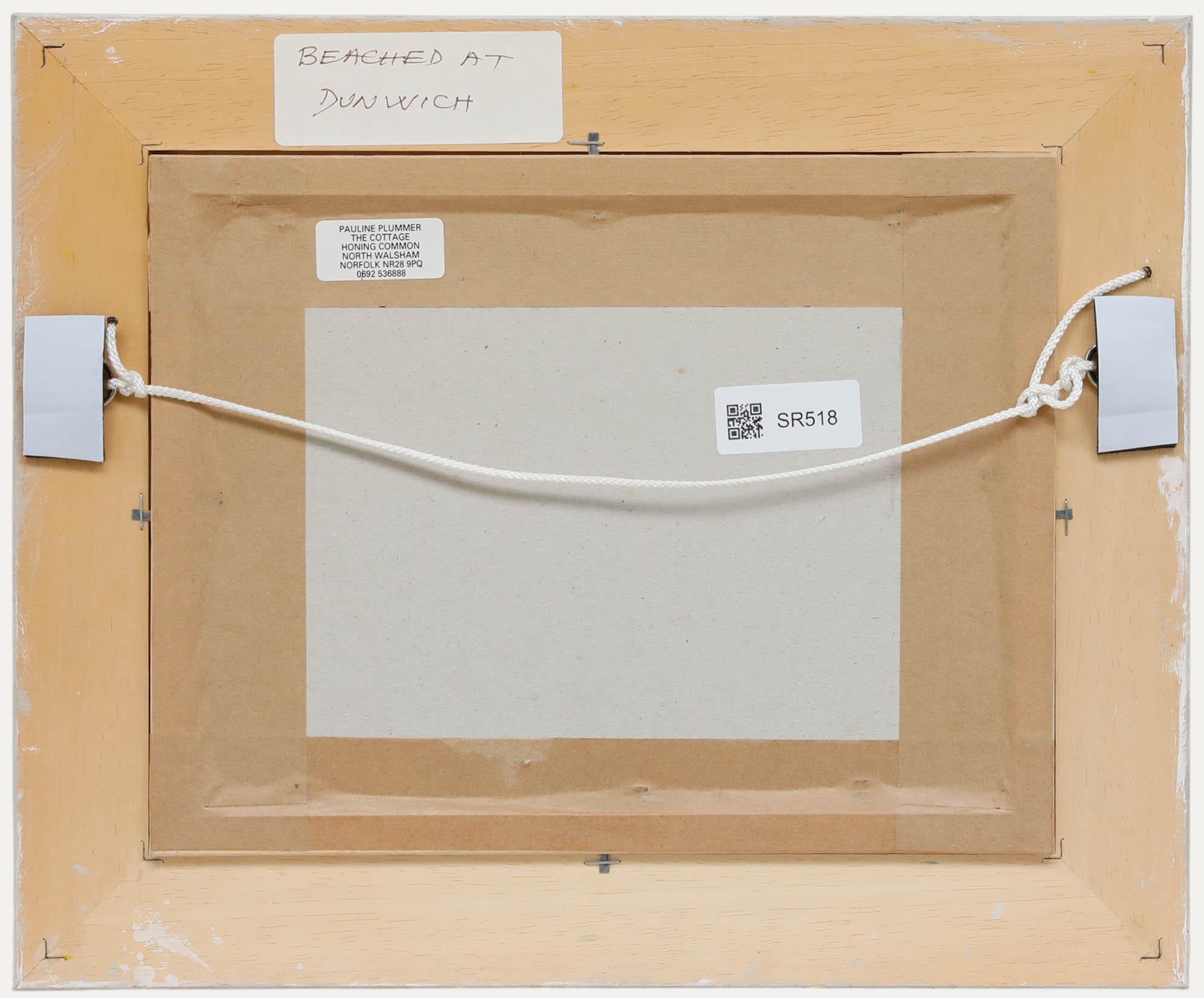 Pauline Plummer (n.1933) - Óleo contemporáneo enmarcado, Varados en Dunwich en venta 2