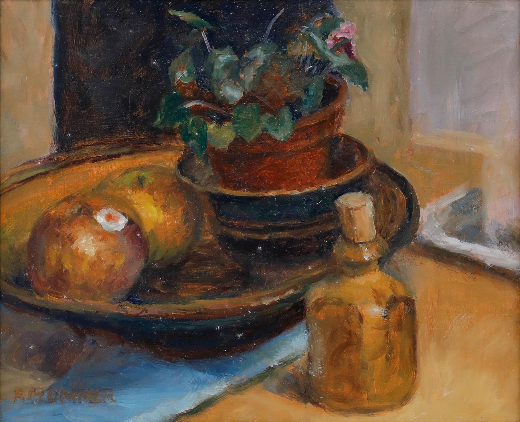 Pauline Plummer (b.1933) - Framed Contemporary Oil, Egremont Russets For Sale 1