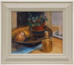 Pauline Plummer (n.1933) - Óleo contemporáneo enmarcado, Egremont Russets