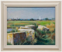 Pauline Plummer (geb. 1933) - Gerahmtes Öl, Historisches Denkmal, Walberswick