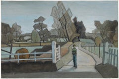 Pauline Plummer (b.1933) - Mid 20th Century Oil, At the End of the Drive