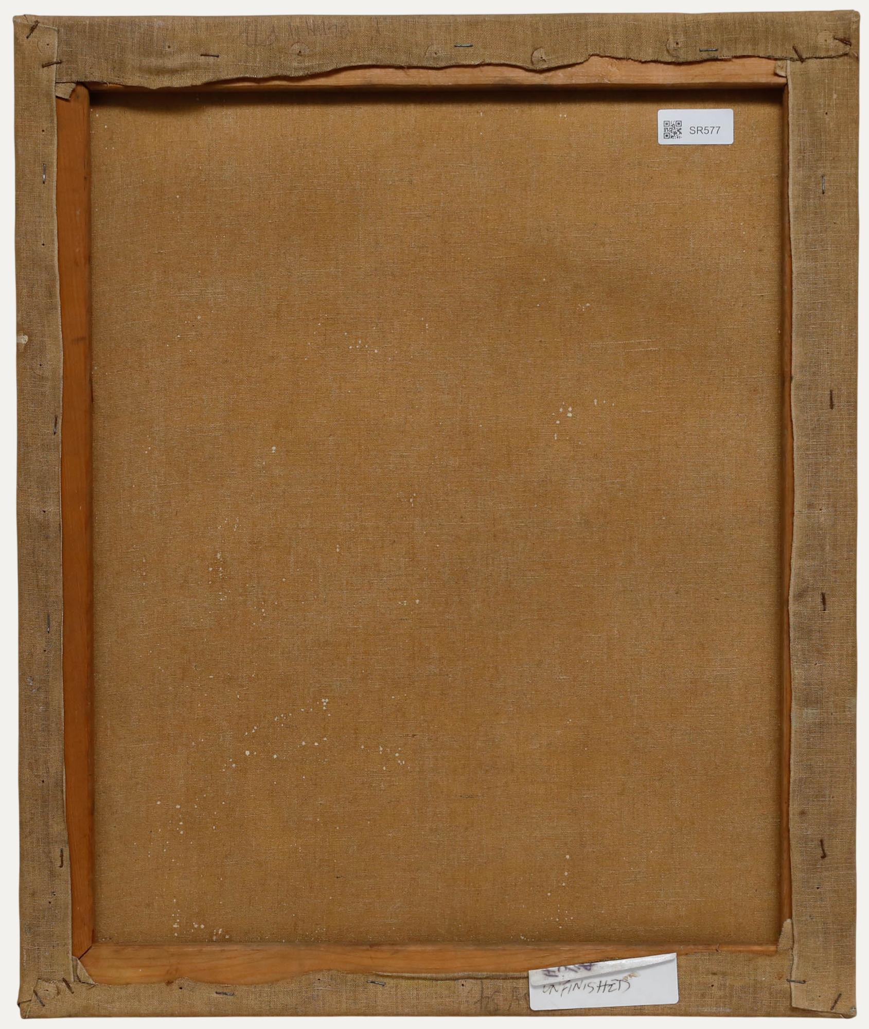 Pauline Plummer (née en 1933) - Milieu du XXe siècle Huile, Portrait d'Ewa en vente 2