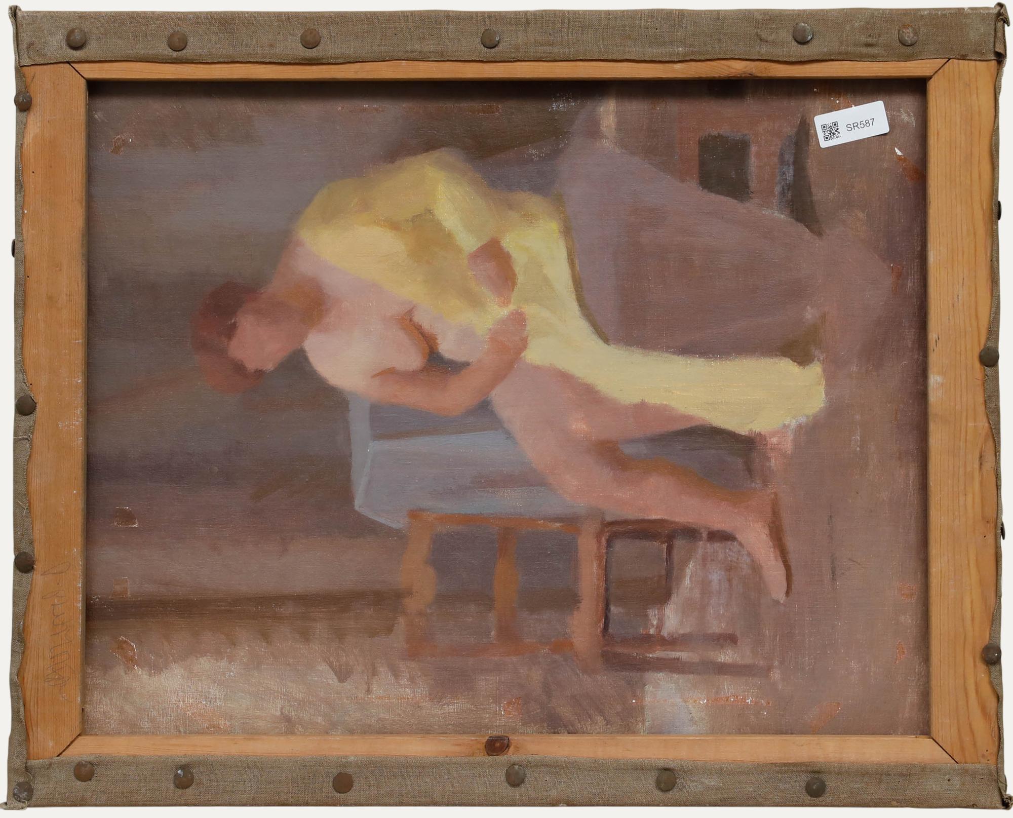 Pauline Plummer (geb. 1933) - Mitte 20. Jahrhundert Öl, Towards the Folly im Angebot 2