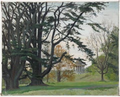 Pauline Plummer (geb. 1933) - Mitte 20. Jahrhundert Öl, Towards the Folly