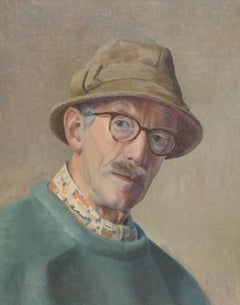 W. H. Plummer (geb. 1933) - Gerahmtes Öl des 20. Jahrhunderts, Self-Portrait
