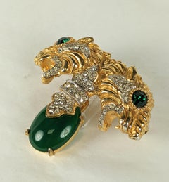 Pauline Rader Jeweled Panther Brooch
