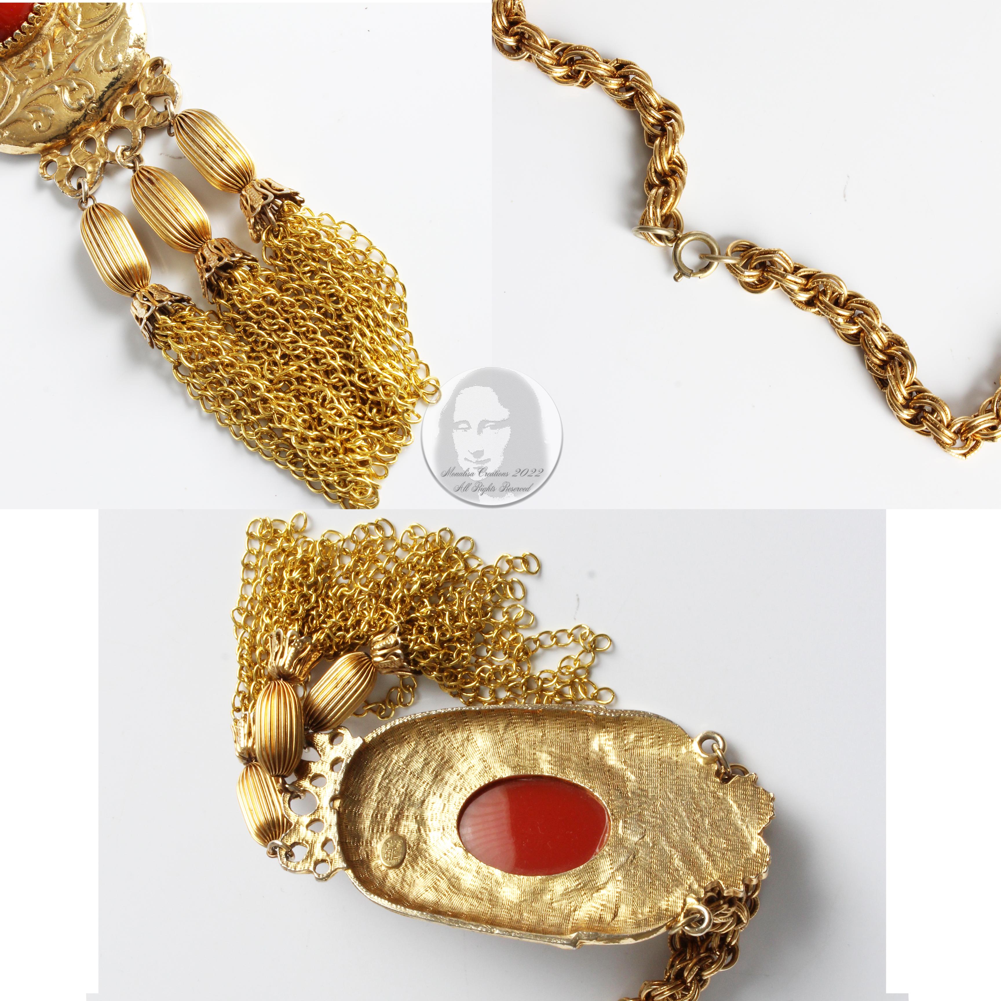 Pauline Rader ensemble collier pendentif, bracelet à pinces et bague vintage des années 70 en vente 3