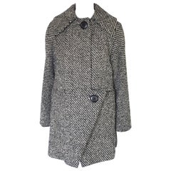 Pauline Trigere 1960s 2-Piece Tweed Coat and Dress Set