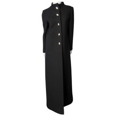 Pauline Trigere  Black Evening Coat