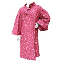 Pauline Trigere Cappotto Cocoon in maglia di lana borghese, 1960 ca.