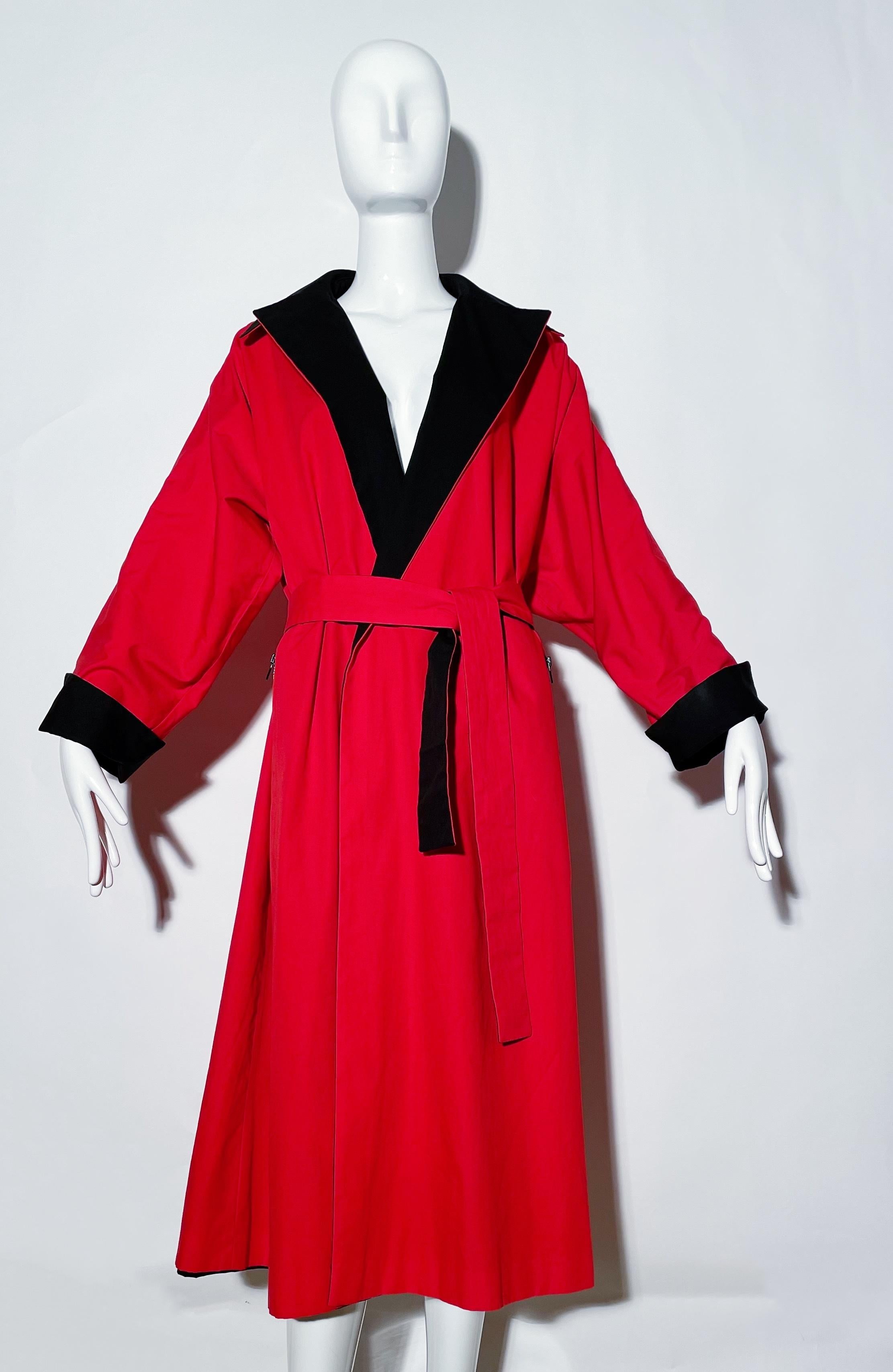 Pauline Trigere Trench-coat réversible avec ceinture  en vente 2