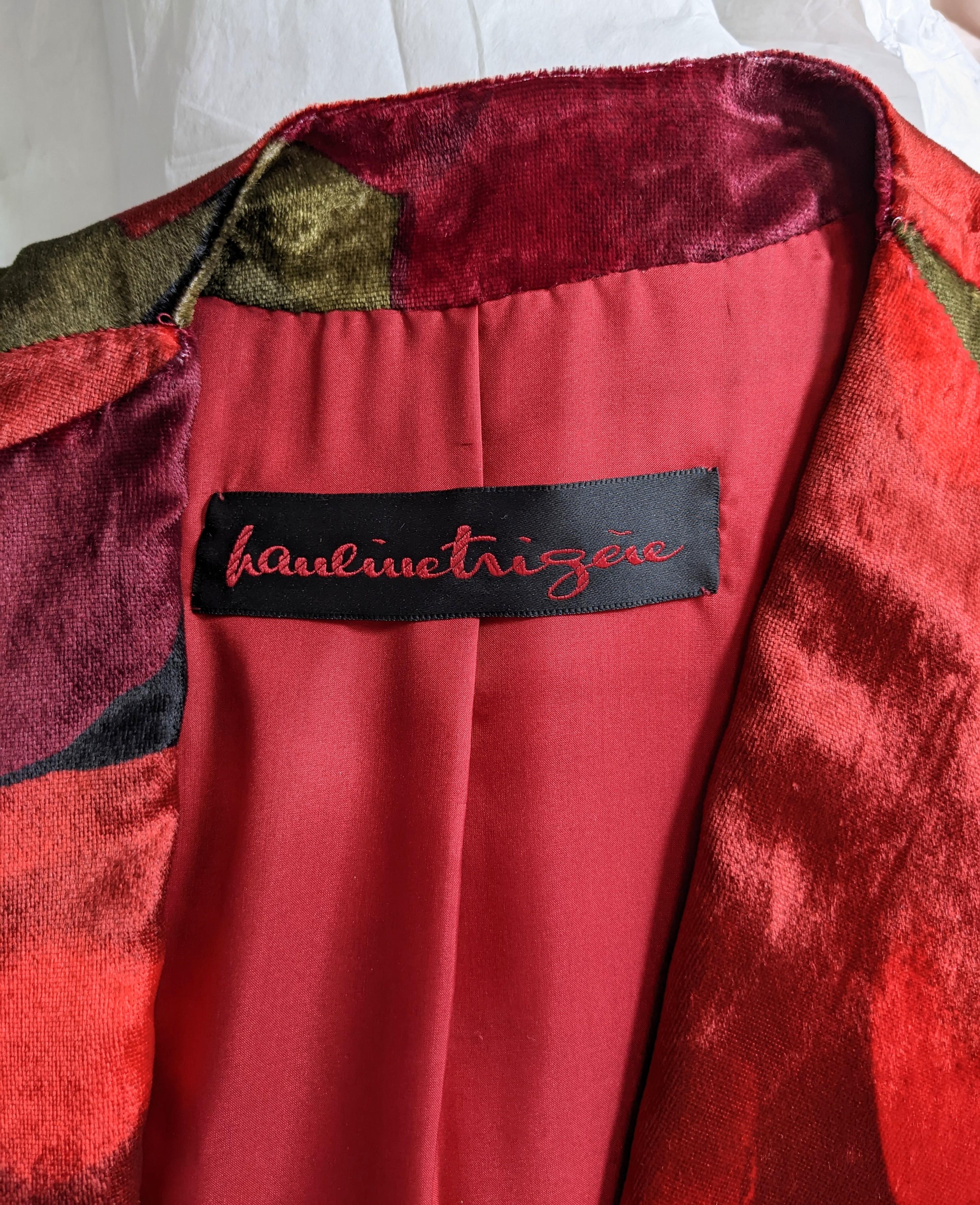 Pauline Trigere Silk Velvet Evening Suit For Sale 6
