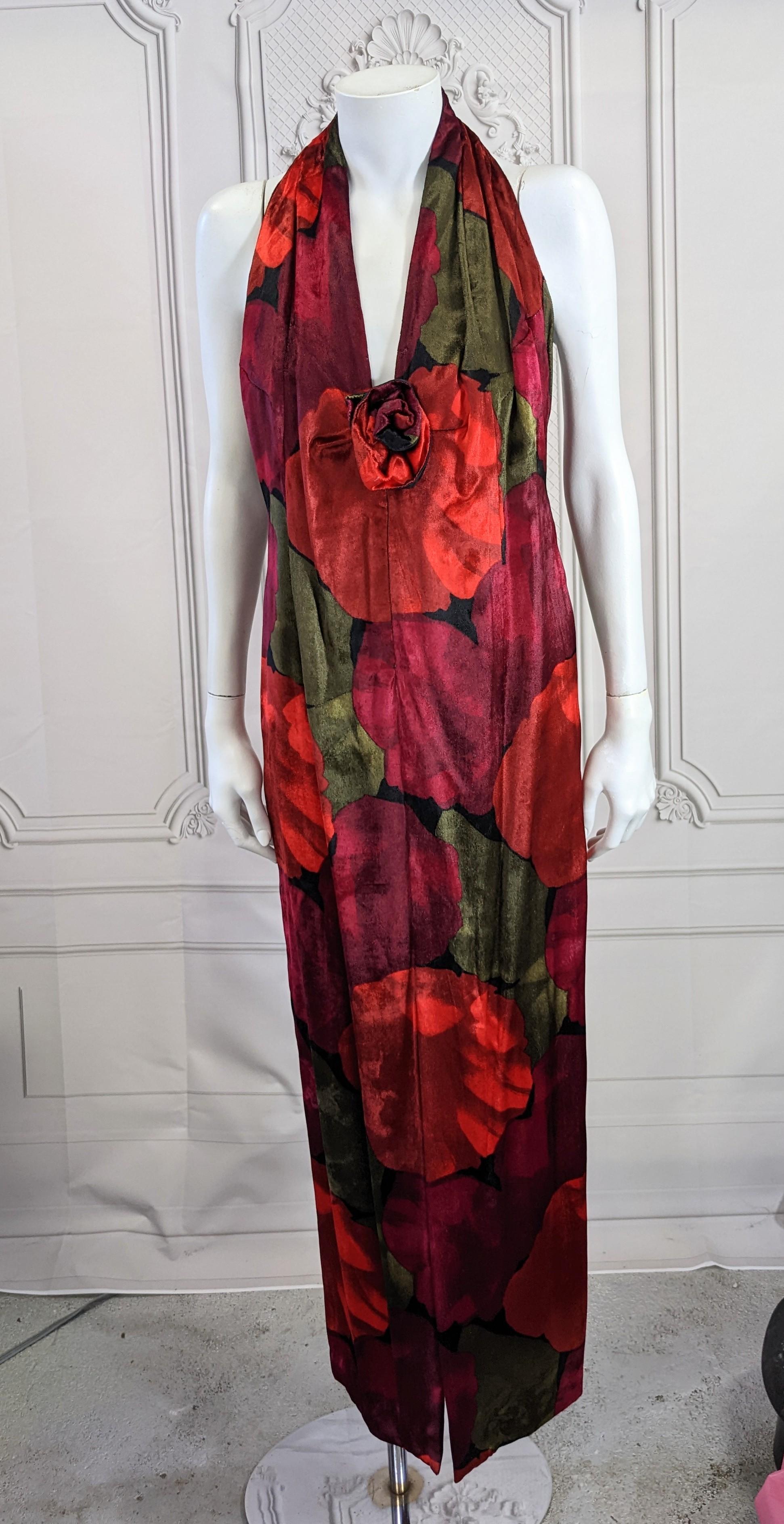Pauline Trigere Silk Velvet Evening Suit For Sale 7