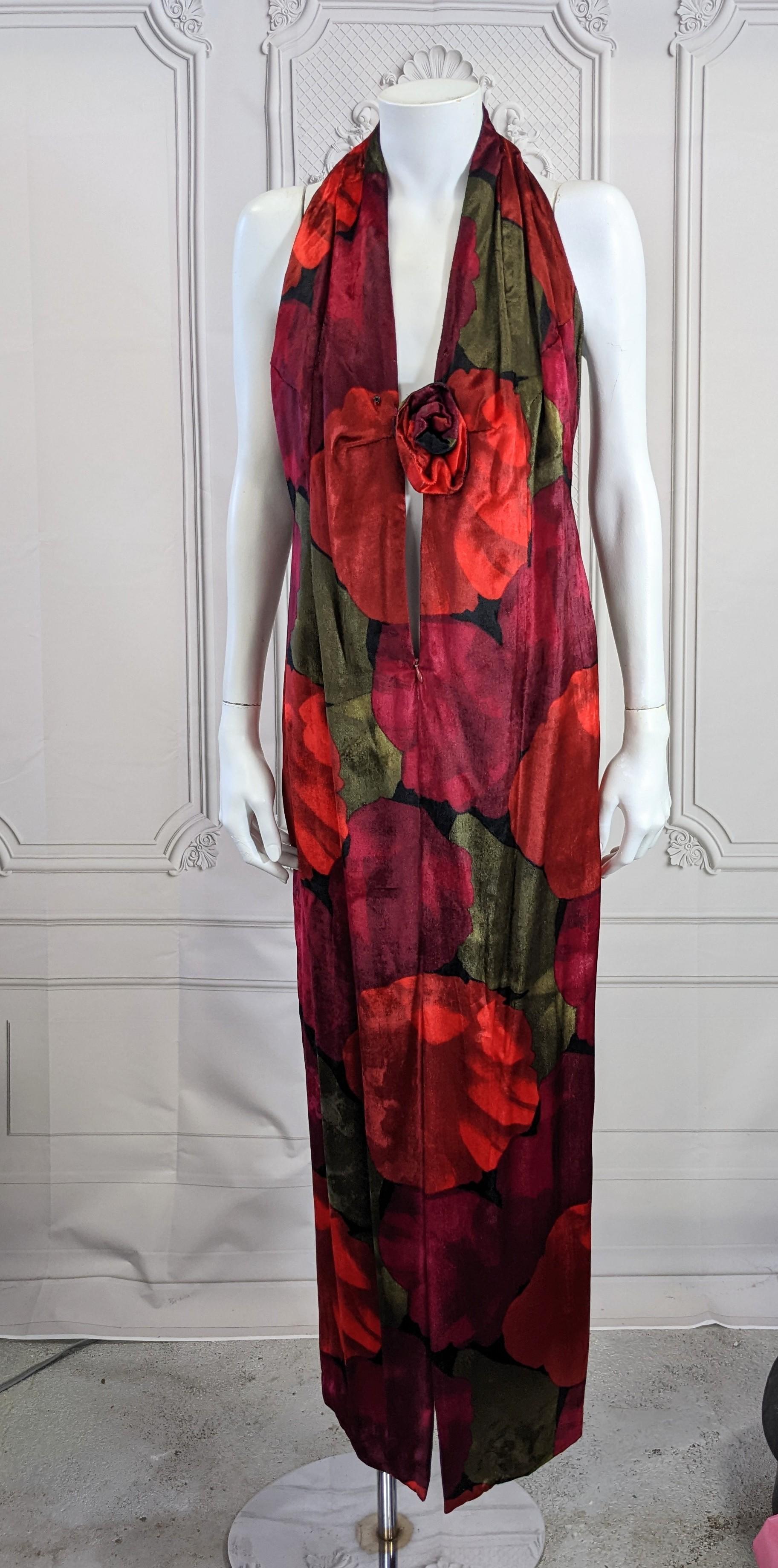 Pauline Trigere Silk Velvet Evening Suit For Sale 8