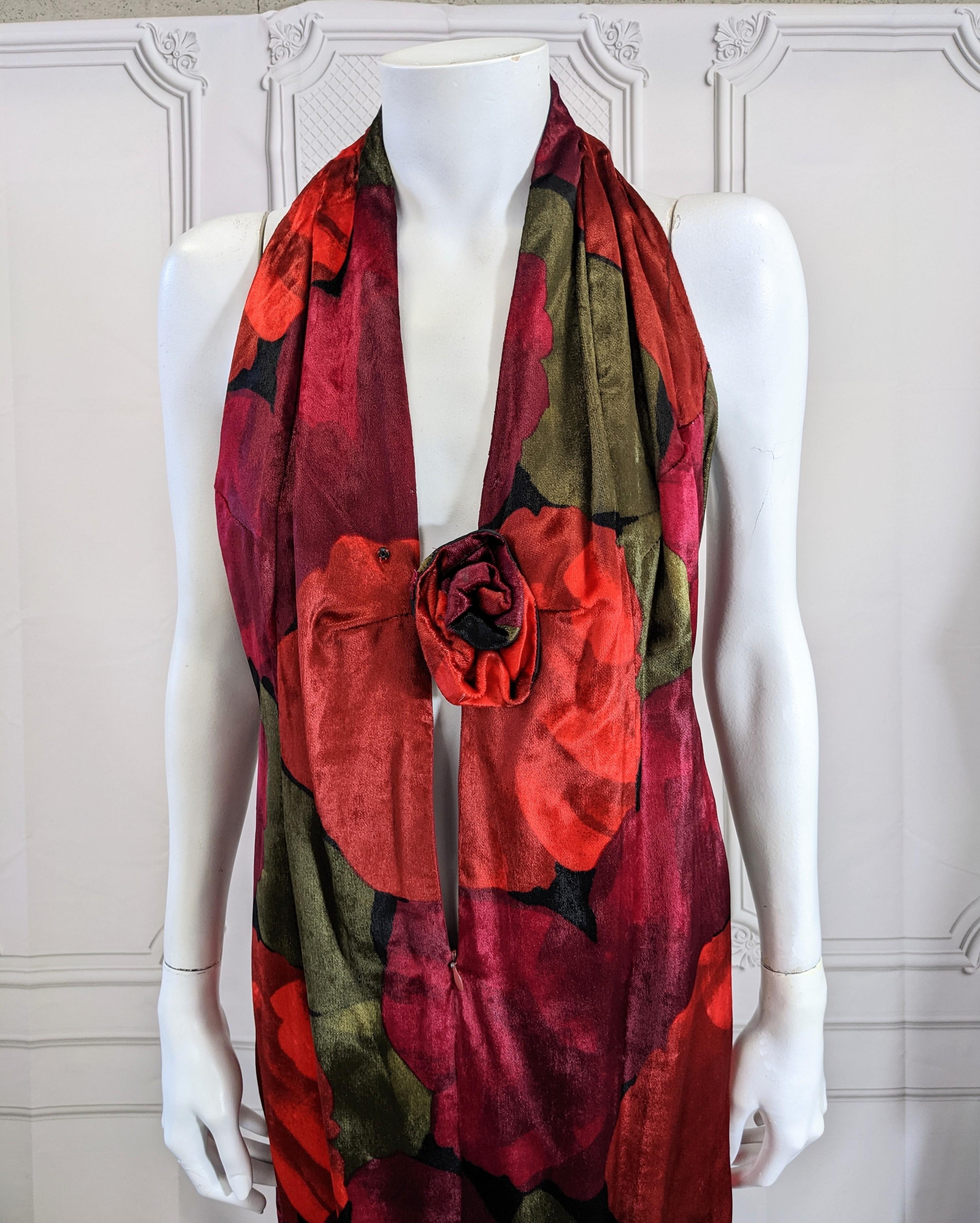 Pauline Trigere Silk Velvet Evening Suit For Sale 12