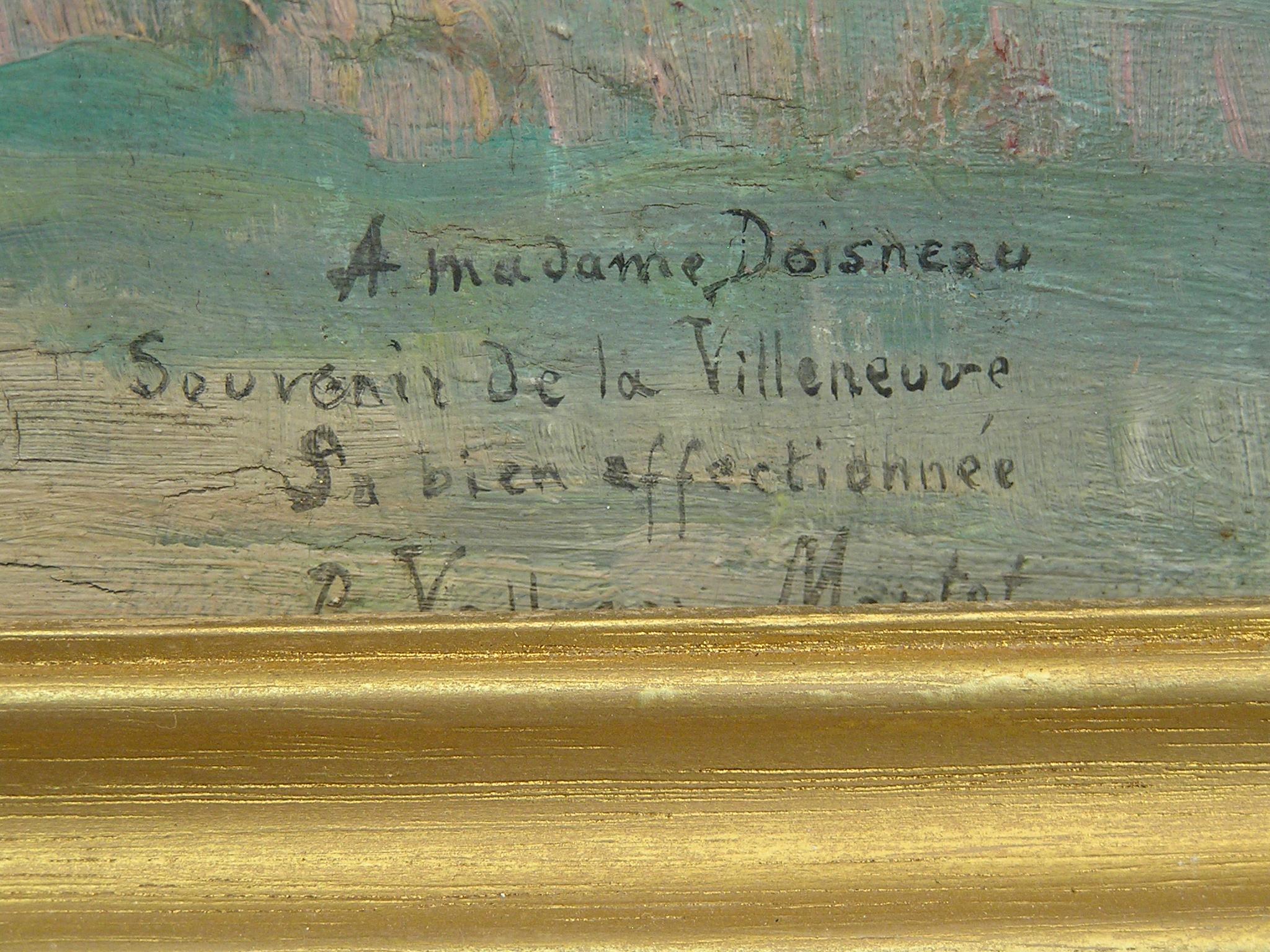 Pauline Vallayer-Moutet (Act. 19th/20thC) 1898 pagliaio Impressionista francese O/p 4
