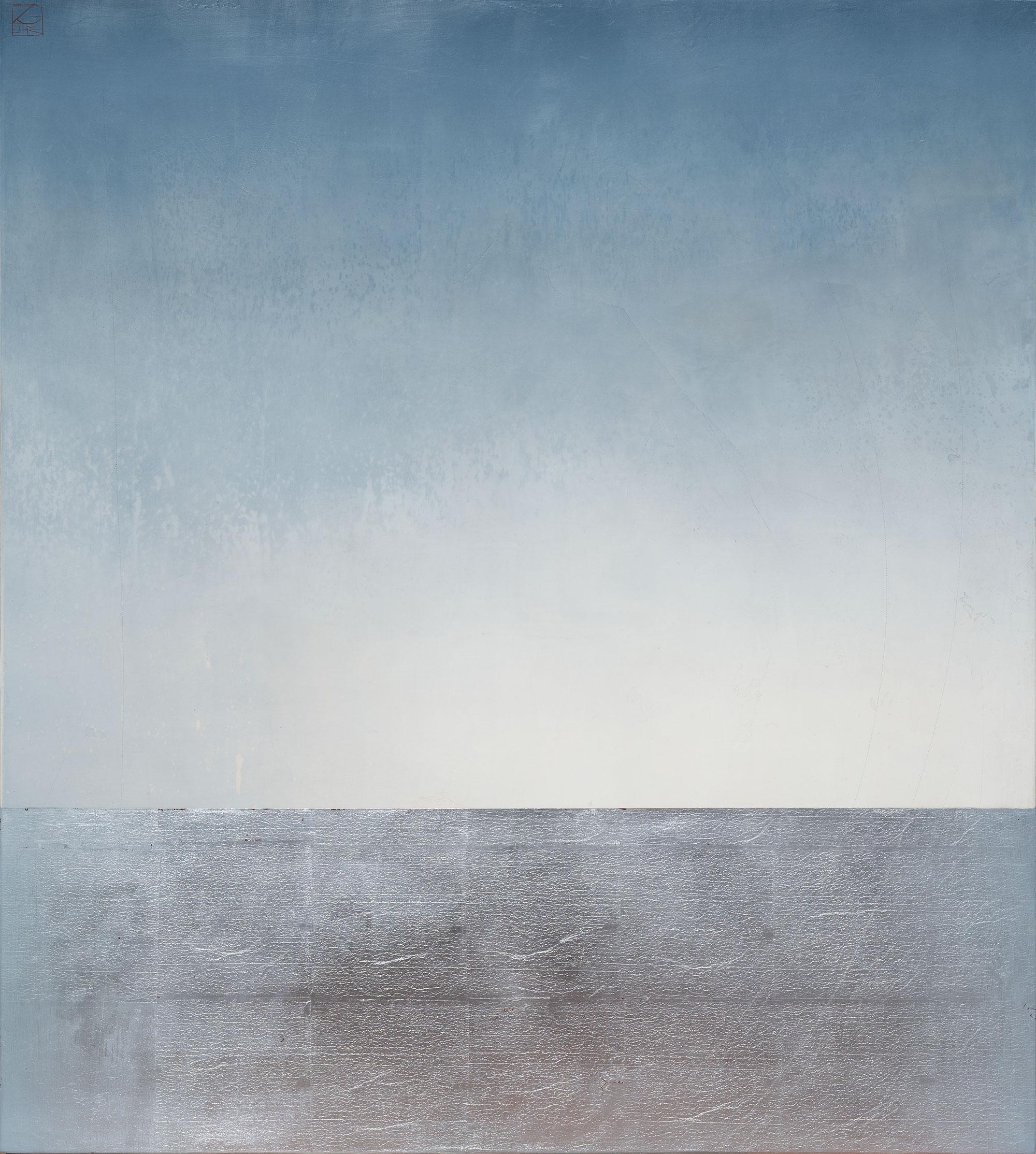 Pauline Ziegen Landscape Painting – Wolken flüstern