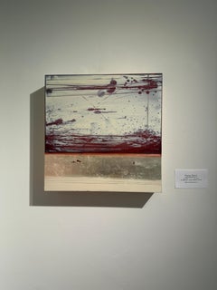 Estudio de paisaje n.º 5, óleo contemporáneo sobre tabla, siglo XXI, sin enmarcar