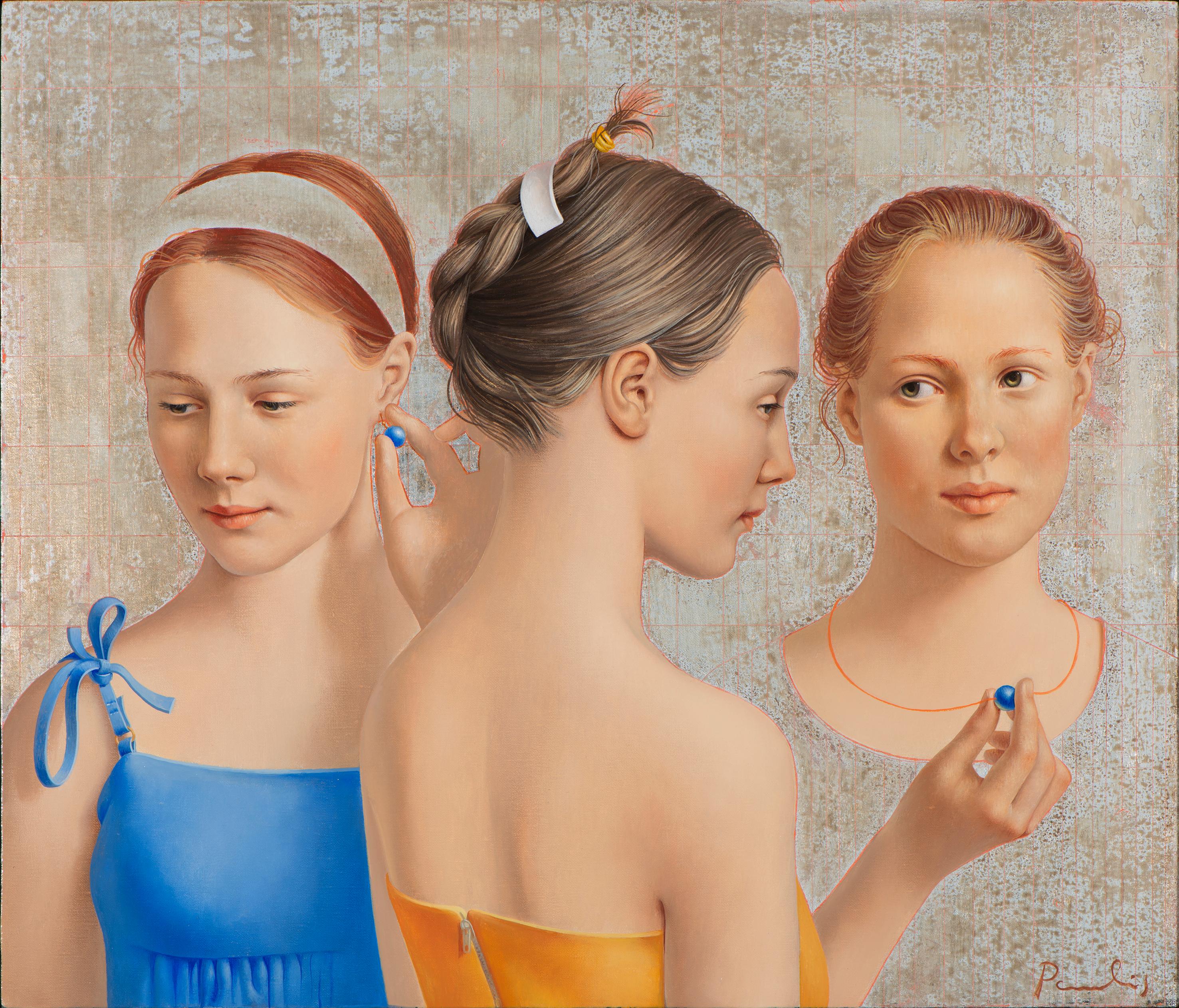 Urban girls. 2021. Oil on canvas, 58x68 cm