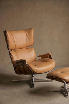 Paulistana Lounge Chair by Jorge Zalszupin, Rosewood Shell and Leather, Brazil